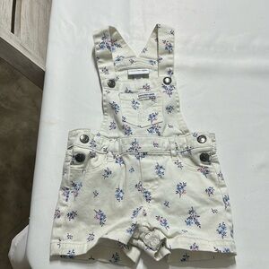 Calvin Klein 12 month size  floral overalls.  Great condition.  Like new